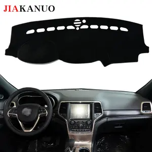 JIAKANUO Instrument panel cover  Mat Fit for JEEP Grand Cherokee (2010-2022),Dashboard Pad Carpe,Automotive workbench mat Sunscreen, heat insulation, anti glare, reflective protection dashboard,All black dashboard protective pad