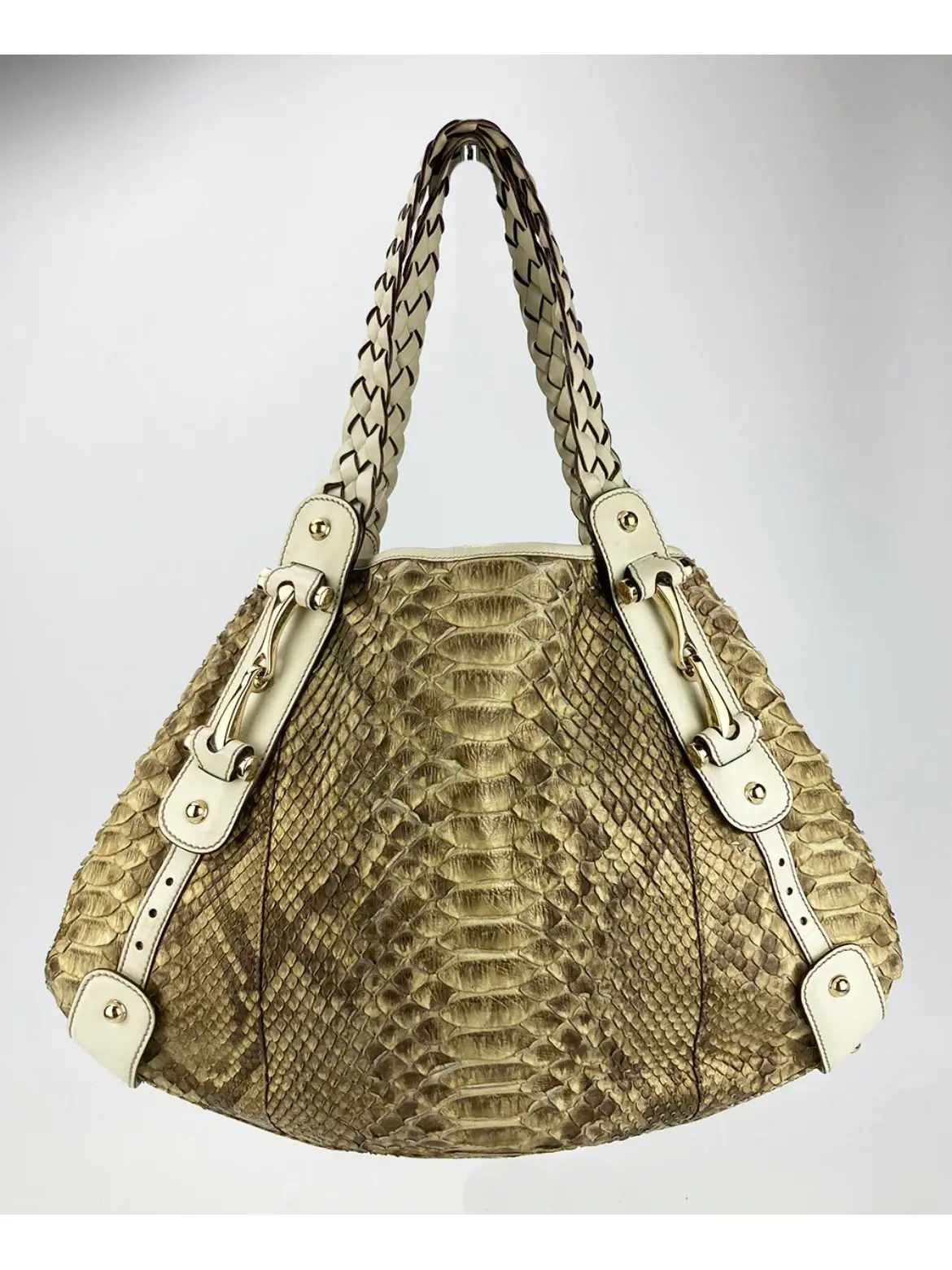 Pre-owned GUCCI Python Tote Bags Pelham Shoulder Bag