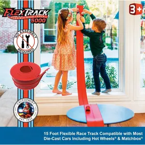 In-stock cross-border new DIY double-track car PVC soft track 460CM racing track toy