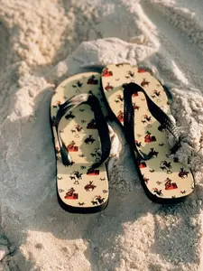 Vintage Cowboy Flip Flops - Flip Flops For Her Walking Shoes Comfort Flipflop