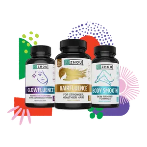 ZHOU NUTRITION Beauty Bundle - Hairfluence, Glowfluence, Body Smooth