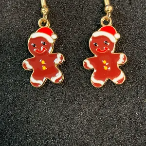 Gingerbread Fun Festive Hook Earrings for Women