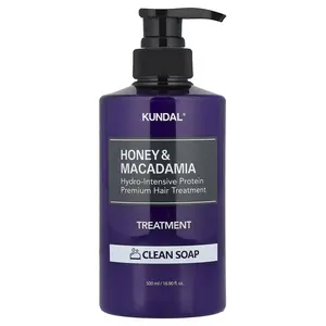 Kundal Honey & Macadamia, Treatment, Clean Soap, 16.9 fl oz (500 ml)