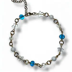 Stardust Choker Necklace 12-16" Adjustable Stainless Steel Tarnish Resistant Necklace for Women