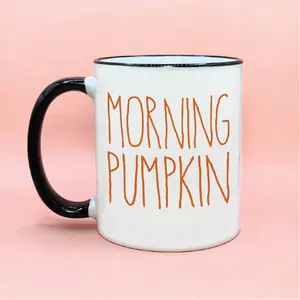 Morning Pumpkin Rae Dunn Inspired Coffee Mug Cute Fall Coffee Cup, Fall Decor, Cute Fall Autumn Coffee Cup, Fall Lover Gift, Pumpkin Cup Mug, Fall Cups, Fall Mugs, Fall Decor, Autumn Decor, Cute Autumn Mugs, Morning Pumpkin, Hello Pumpkin Coffee Mug