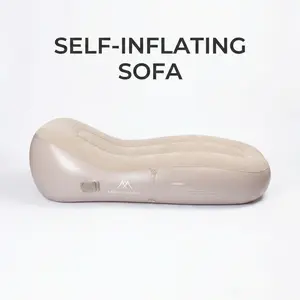 Automatic Inflatable Sofa for Camping Air Lounger with Rechargeable Pump Portable Outdoor Furniture