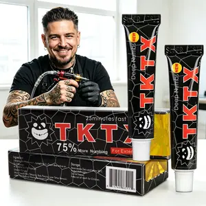 TKTX Tattoo Numbing Cream 2 Pack-Black 75% Limited Edition-For Painless Tattooing-Very Strong Tattoo External Cream 10g