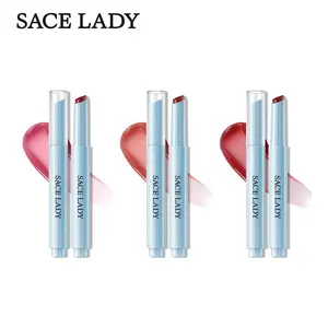 Moisturizing Lip Gloss Set, 3 Counts/set Nourishing Press-on Lipstick, Tinted Lip Gloss Lipstick Kits, Suitable for All Occasions Lip Makeup Set