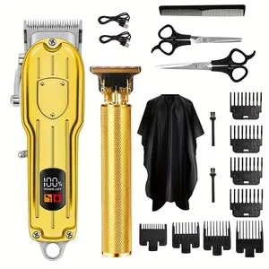 Joyyh 2 In1 Hair Cutting Grooming Kit Professional Hair Clippers And Beard T Outliner Trimmers Set Cordless Beard Trimming For Men