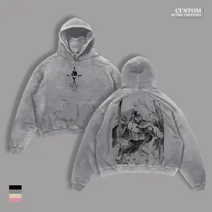 Whitebeard One Piece Retro Vintage Washed Oversized T-Shirt & Hoodie – Double Printed Heavyweight Cotton Anime Tee, Unisex Streetwear Top, Epic Pirate Design for Anime Fans & Lovers