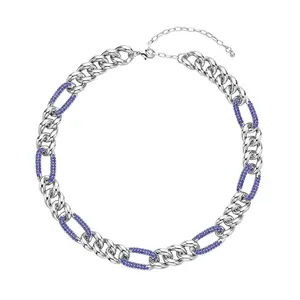 Crystal Link Necklace for Women Jewelry Size 18.5-22.50" Birthday Christmas Gifts