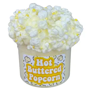 Crunchy Buttered Popcorn Semi Floam DIY Kit Scented Slime