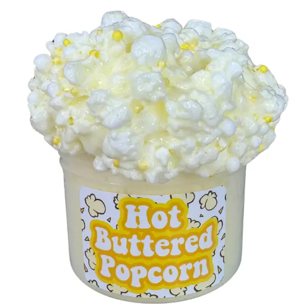 Crunchy Buttered Popcorn Semi Floam DIY Kit Scented Slime