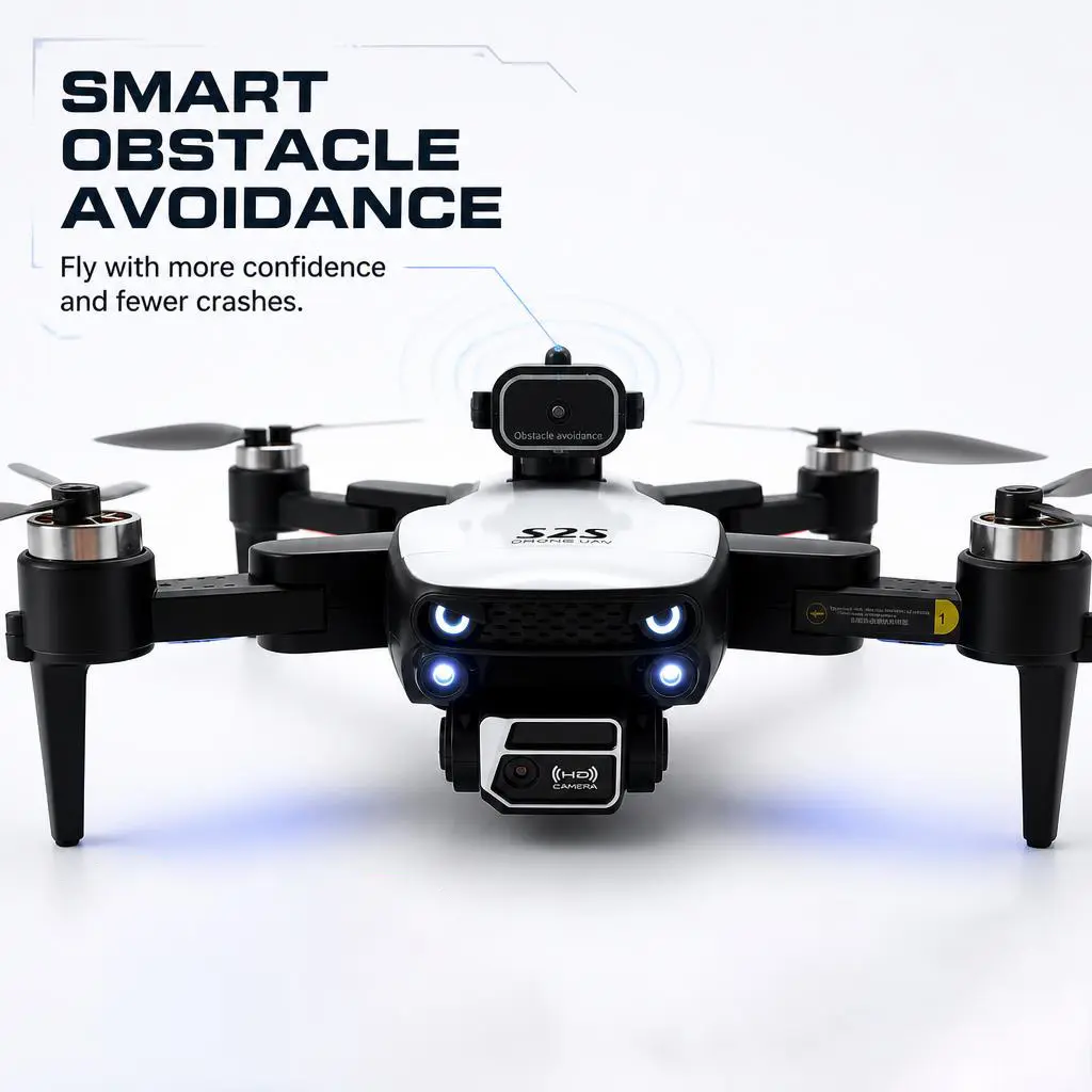 Long-Range Foldable Remote-Controlled Drone - Brushless Motors, 6-Axis Gyroscope, Dual Cameras, 1-Touch Takeoff & Landing, Dual Batteries - Ideal for Beginners, Aviation Enthusiasts,optical flow hove