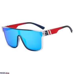 Sporty Oversized Shield Sunglasses UV400 Mirrored Lens One-Piece Streetwear Eyewear for Men Women Beach