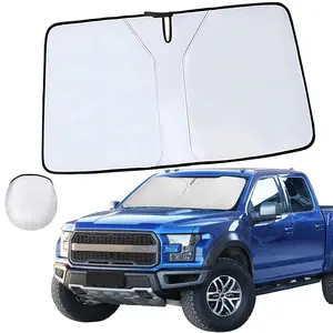 210T Thickened Automotive Glass Sunshade and Comes with Storage Bag,Keep Car Interior Cool,Universal Windshield Sun Shade Fit for Cars,Trucks,SUVs (L: 55 * 27.5 inch)