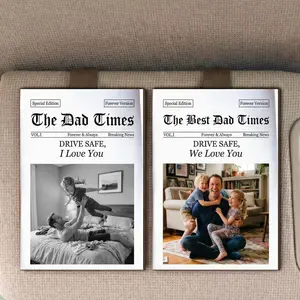 Personalized The Dad Times Drive Safe Car Visor Clip, Daddy We Love You Sun Visor Clip, Father's Day Gift For Him