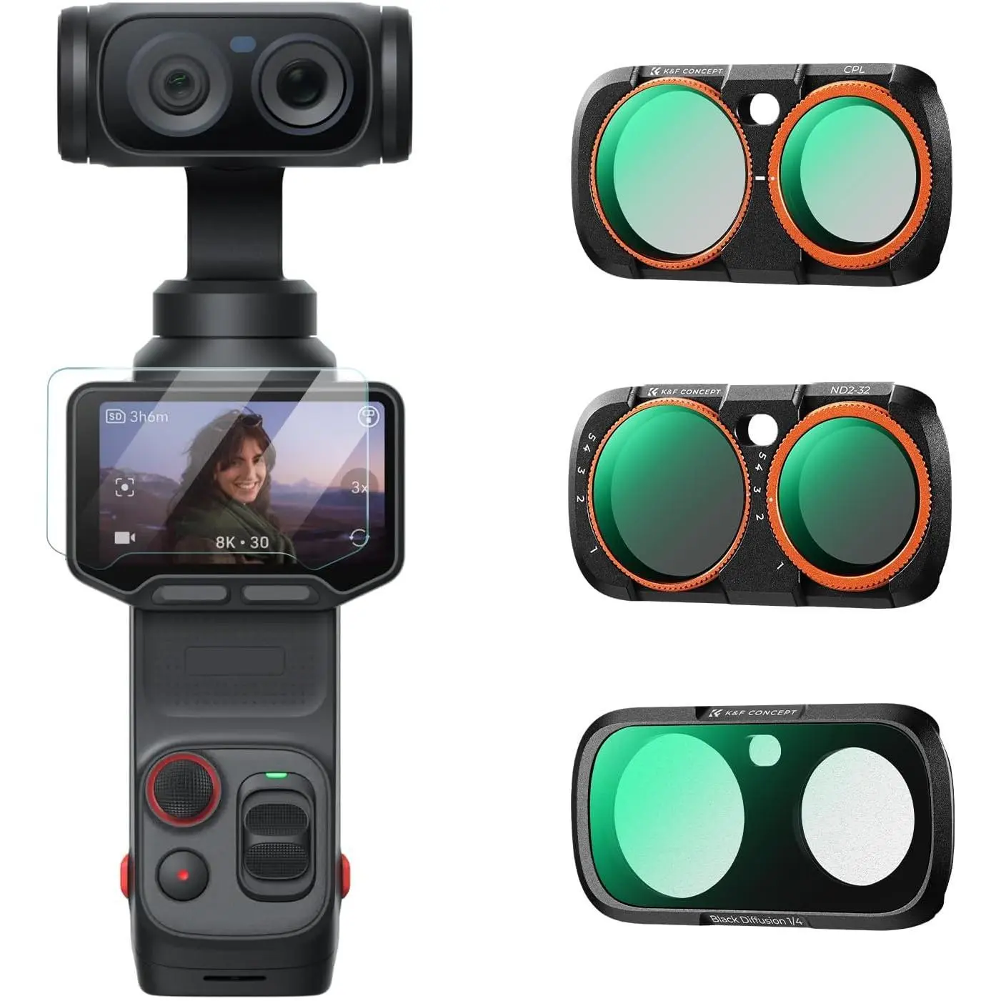 K&F CONCEPT Luna Ultra Handheld Action Camera Filter