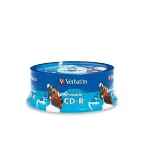 Storage Media 25pk Cd-r 80min 700mb 52x White Ij Hub