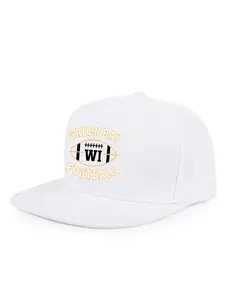 Green Bay Football Graphic Snapback | Hip Hop Flat Brim Cap | Unisex Streetwear Hat for Game Day, Sports, Casual Style