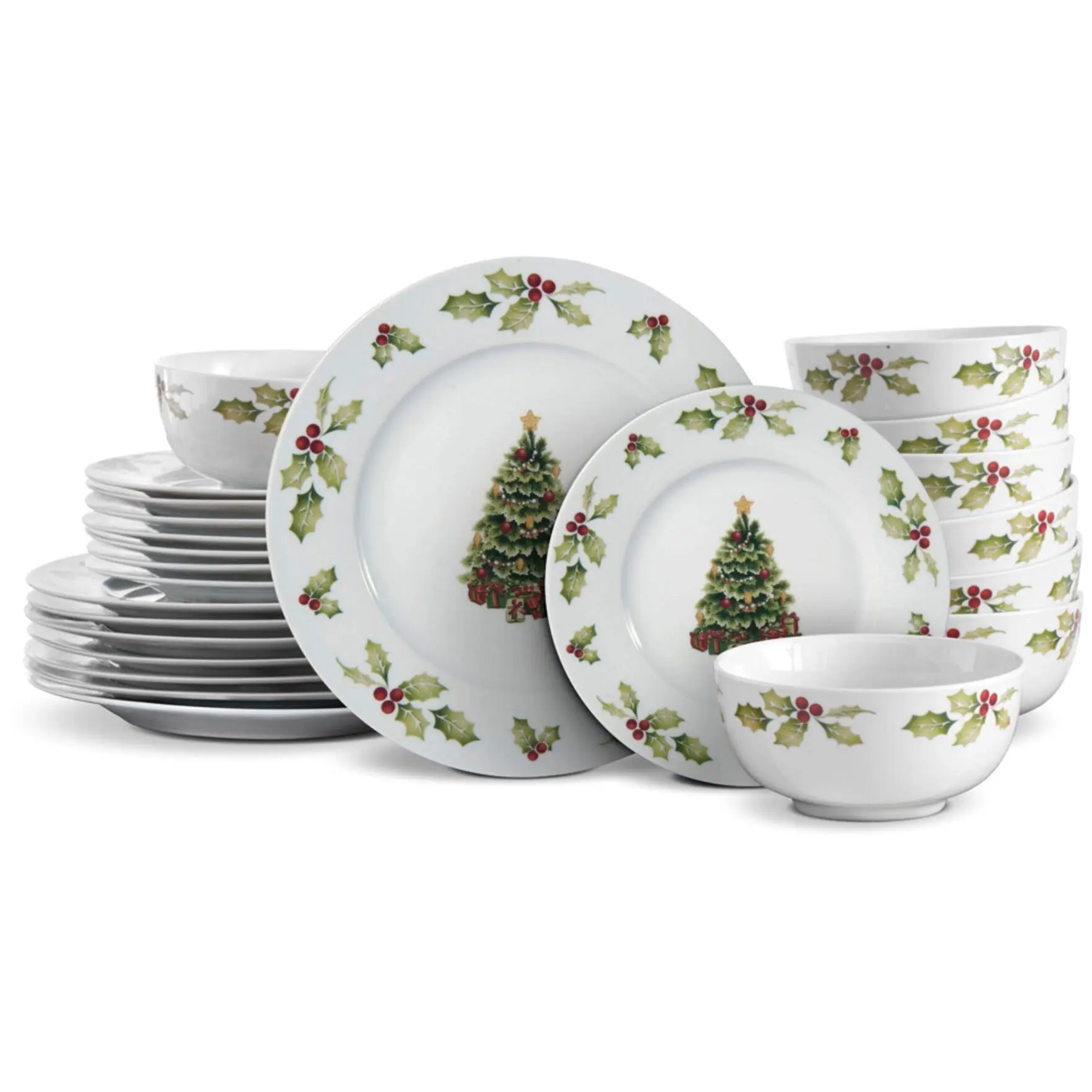 Pfaltzgraff Christmas Day 24-Piece Dinnerware S et Pfaltzgraff Christmas Day 24-Piece Dinnerware S et