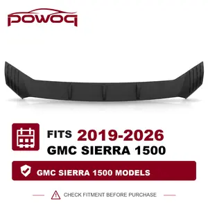 [Fits 19-26 Sierra 1500] Hood Protector Compatible with 2019-2026 GMC Sierra 1500 Deflector Upgraded TPE Shield Hood Deflector Replacement for 2019-2026 GMC Sierra 1500 Accessories