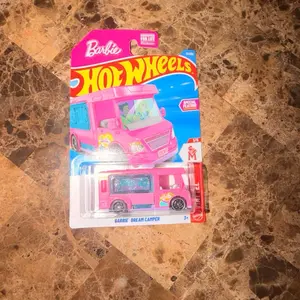 Barbie Hot Wheels Dream Camper Pink Vehicle Toy for Kids Ages 3+