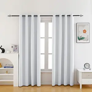 Blackout Curtain, Thermal Insulated, Grommet Design, Noise Reducing, Lightweight Fabric, Perfect for Living Room Decoration, Privacy Grommet Curtains, Blackout Window Cover