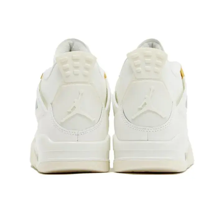 Streetwear basketball kicks that instantly elevate every soft creamy gold neutral daily outfit, sweat-wicking perforated mesh leather upper adopting off-white mesh base with subtle gold metal contrast details, built-in multi-hole side vent cutouts