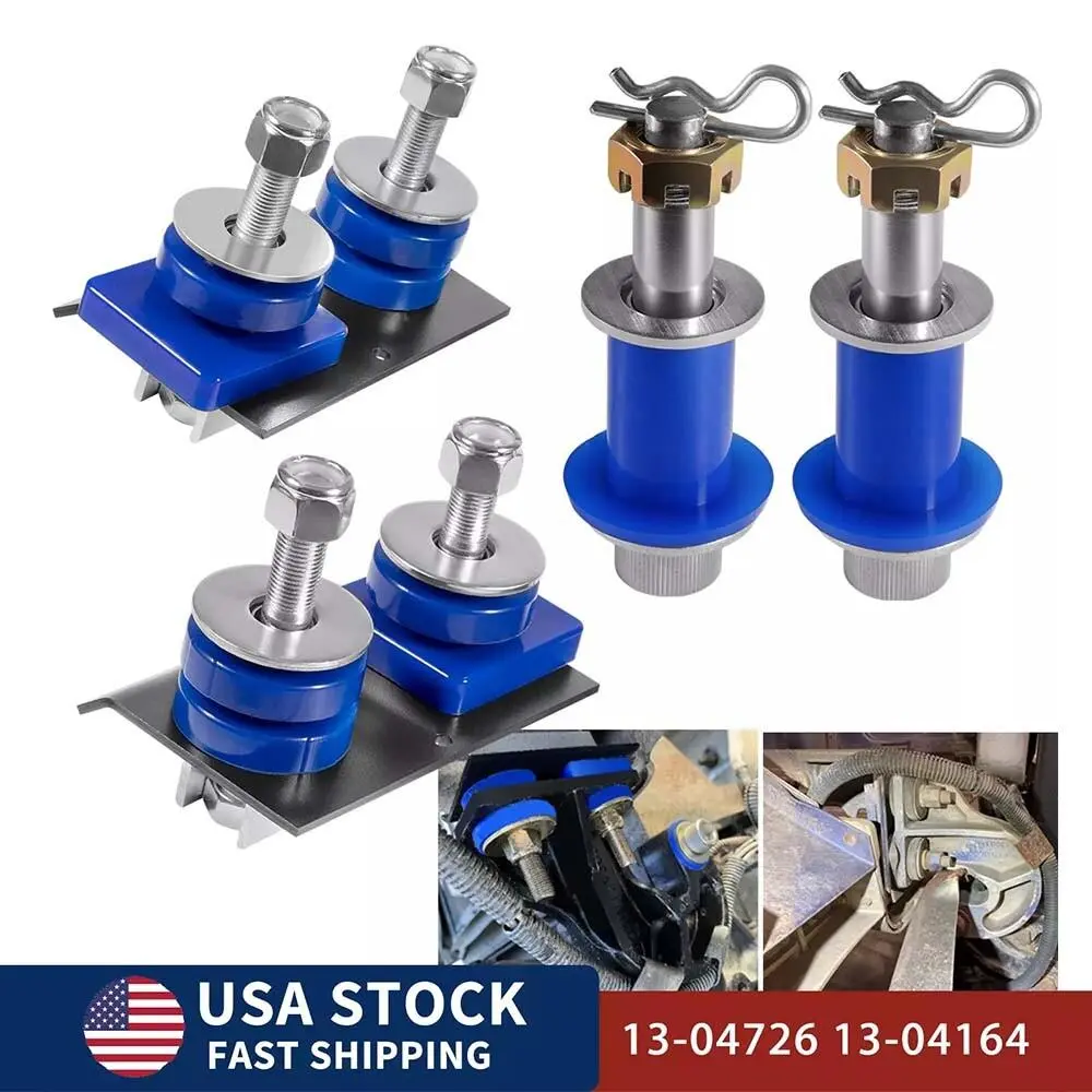 Hood Hinge Pivot Bushing Set & Mount Bolt Kit for Peterbilt 378, 379 Vehicles, OE Part 13-04154
