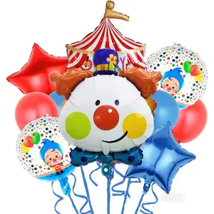 Clown Balloons Set for Carnival Circus Carnival PartyTheme Birthday Decorations Supplies