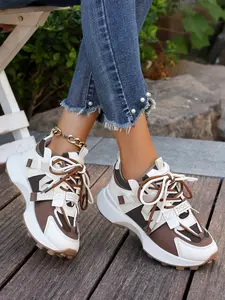 American Retro Colorblock Dad Shoes, Thick Sole Height Increasing Casual Shoes, Street Style Versatile Women's Shoes, Outdoor Patchwork Alaskan Shoes
