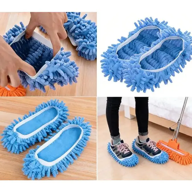 Microfiber Mop Slippers - Soft, Washable, Reusable Socks with Shoe Covers, Microfiber Mop Pads, Essential Cleaning Tools for Home Floor Care, Cleaning Tools You Need, Floor Scrubber