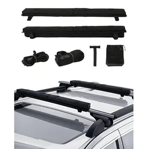 VEVOR Soft Roof Rack Pads,  30" Universal Car Roof Rack Pad for Various Crossbars, 176LBS Loading Luggage Kayak Carrier with 2 Tie Down Straps, 2 Quick Loop Straps & Storage Bag for SUP Canoe Snowboard