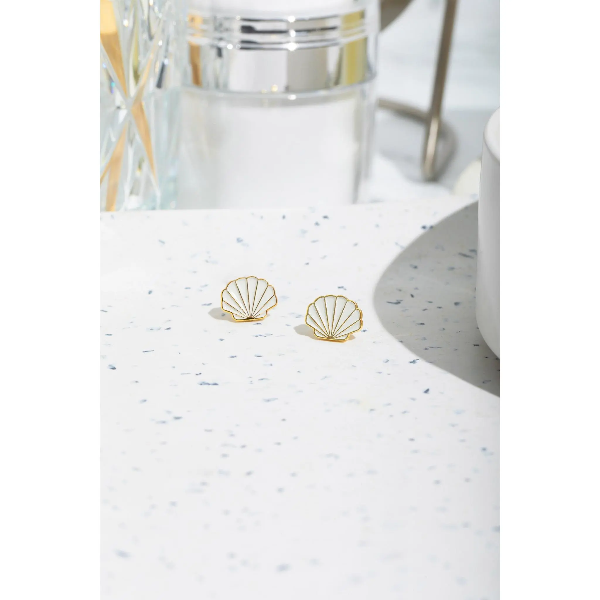 Seashell Studs