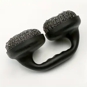 Durable Alloy Heavy-Duty Bbq Grill Cleaning Brush - Alloy Steel Wire, Reusable With Handle For Easy Use