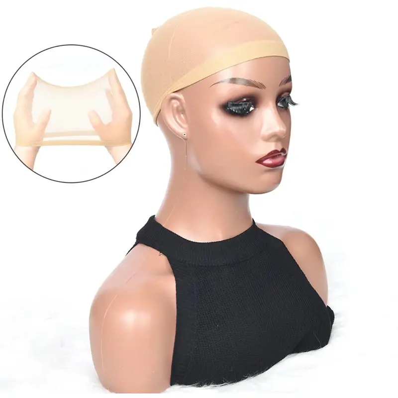 [CUSTOMER BENEFIT] 1 Bag 2 pcs Wig Cap for Lace Front Wig, Invisible and Breathable Stocking Caps Sheer Wig Cap, Transparent Wig Cap for Women