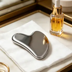 Stainless Steel Gua Sha Facial Tools, Tighten Skin Massage Guasha Beauty Tool, Metal Guasha Tool for Face, Face Massager Tool for Body Eyes Neck