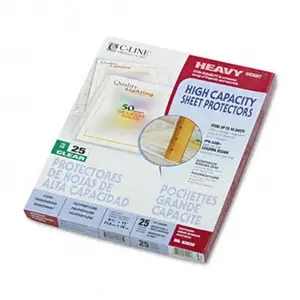 C-Line  High-Capacity Sheet Protectors Heavy Gauge Letter Clear 25/box