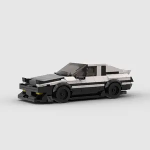 313 PCS AE86 MOC  (compatible with mainstream brands)Speed Champions Racing Car Sports Model Garage Sets Building Blocks Famous Racers City Vehicle Technique DIY Bricks Toys ( M10229)