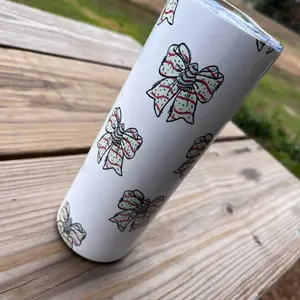 Little Debbie Christmas Cake Bows Tumbler with Festive Bow Design for Holiday Beverages