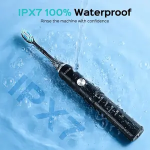 6 Replacement Brush Heads Electric Toothbrush with 47,000 VPM and 10x Cleaning Power - Cleansing Waterproof Pink