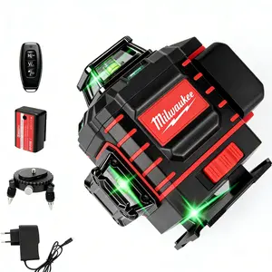 Milwaukee 4D 16 Lines Laser Level – 360° Self-Leveling, Green Beam, Remote Control#milwaukeetools  #4dlaserlevel  #16lineslaserlevel  #laserlevel  #greenbeam heavy-duty fastening