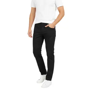 Mens Single Pack Chinos Slim Fit Stretch Pants - Machine Washable Comfortable & Versatile Casual Wear Menswear Stylish Motocross Trouser Plain