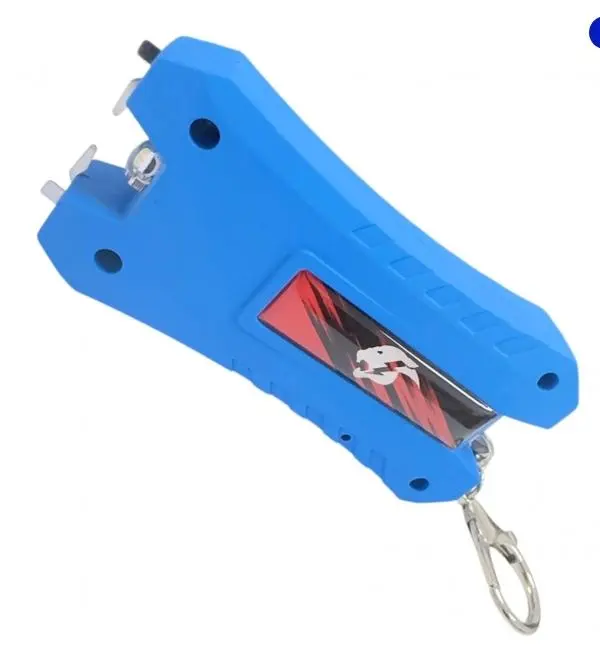 Rechargeable Personal Safety Device with Built-In LED Light for Home Improvement Portable Lighting Needs.