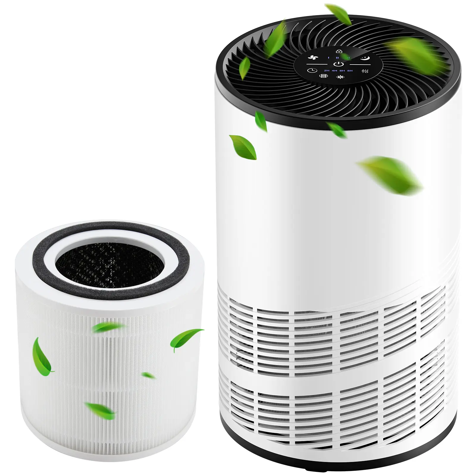 Air Purifiers with An Replacement 3-in-1 HEPA Filter for Home, Up to 1200 ftΒ², True H13 Air Cleaner, Sleep Mode 25dB, Quiet Noise