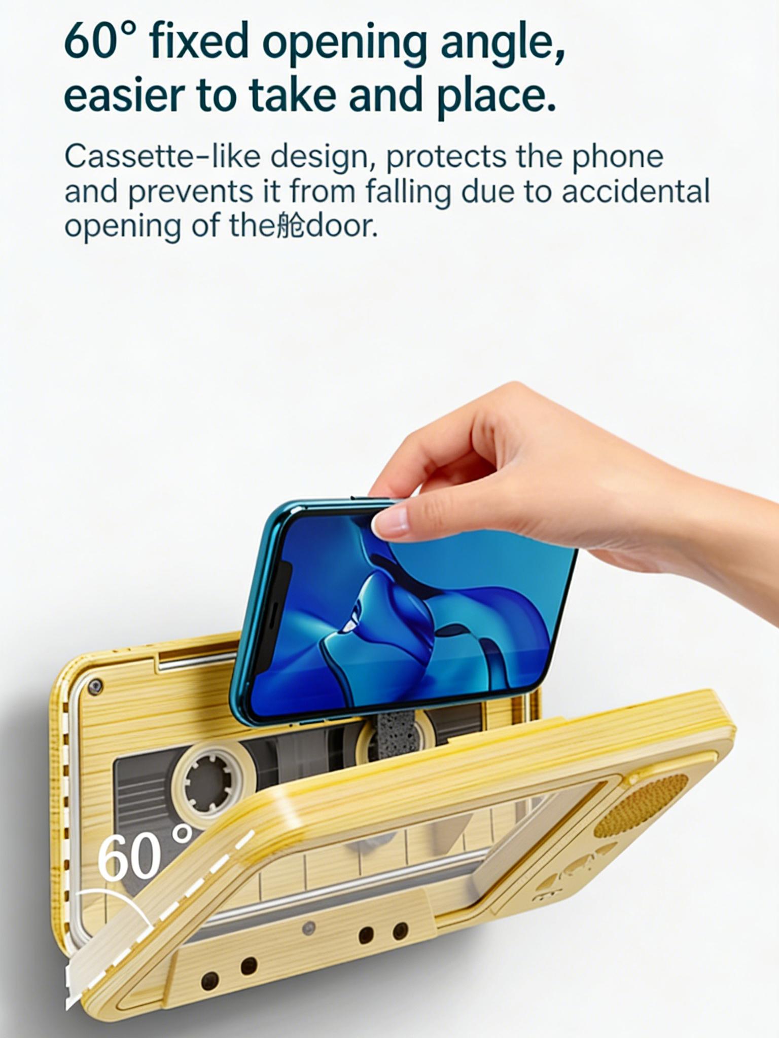 Waterproof Shower Phone Holder with Built-in Bluetooth Speaker, 360° RotatingTouchscreen Case, Anti-Fog, Hands-Free Mount for Bathroom, Kitchen, Pool - WatchNetflix/YouTube While Showering