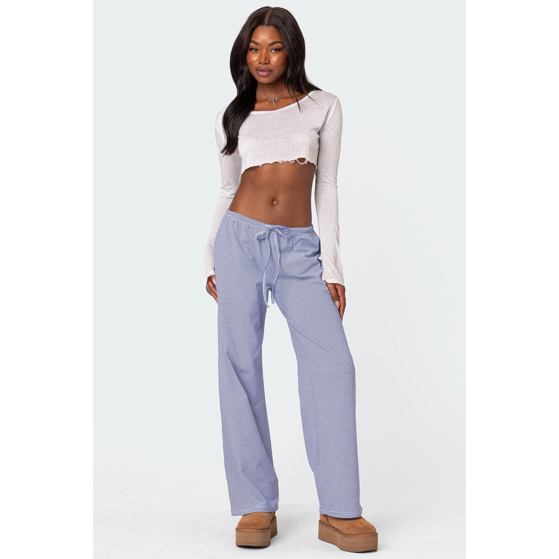 Olivia Striped Loose Fit Pants