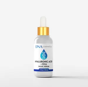 DNA Cosmetics PDRN Hyaluronic Acid Serum with DNA Repair Enzymes – Anti-Aging, Hydrating & Brightening, Wrinkles, Dark Spots & Youthful Skin HA Acido Hialuronico – 1 fl oz