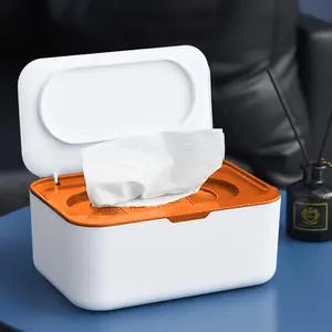 Reusable Wet Wipe Dispenser for Infants & Adults, Keeps Wipes Fresh, Desktop Tea Table Napkin Holder, Mask Storage Box, Multi-Purpose Paper Towel Organizer